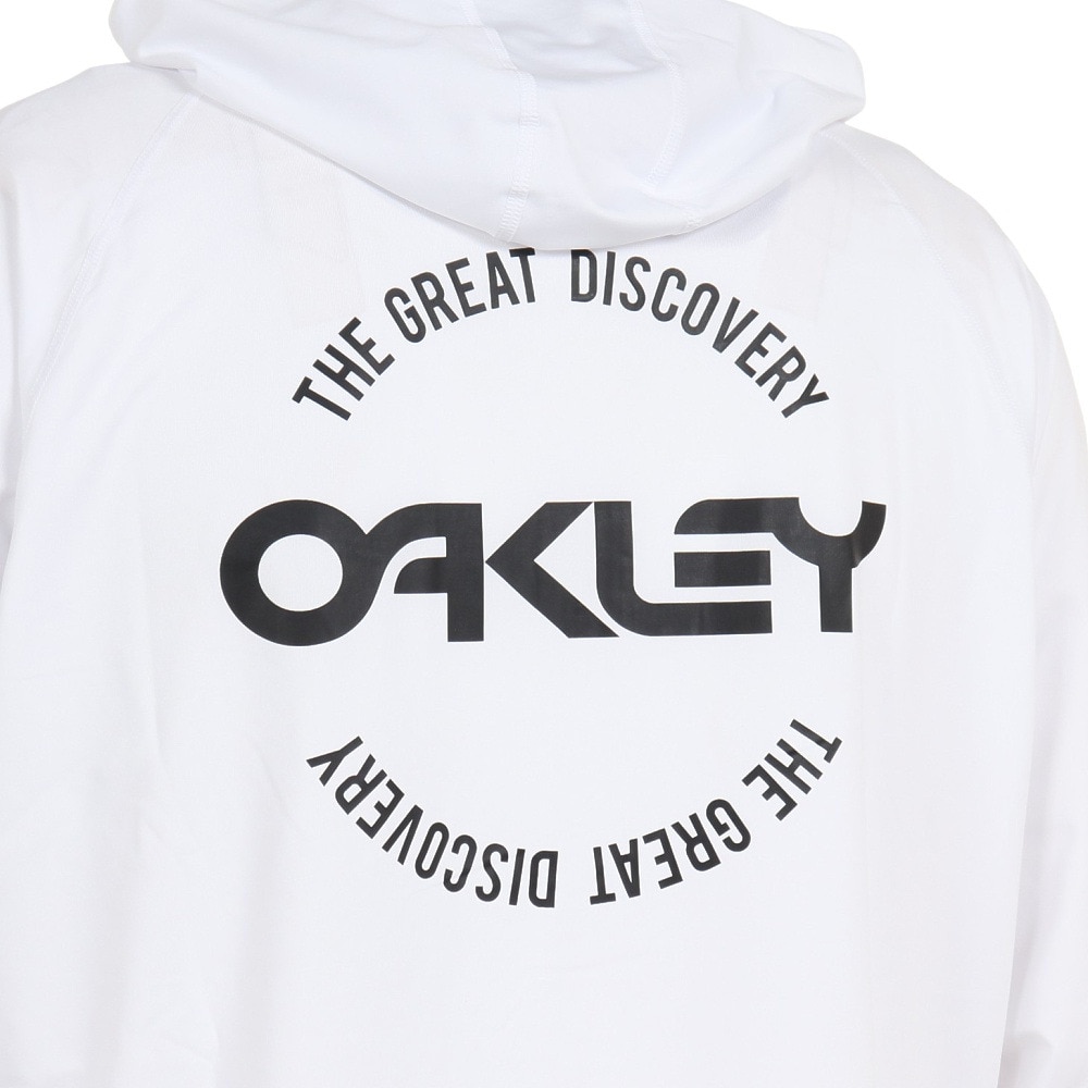 オークリー（OAKLEY）（メンズ）ラッシュガード 長袖 パーカー フーディー UVカット UPF50+ 紫外線対策 23.0 FOA405174-100 ホワイト