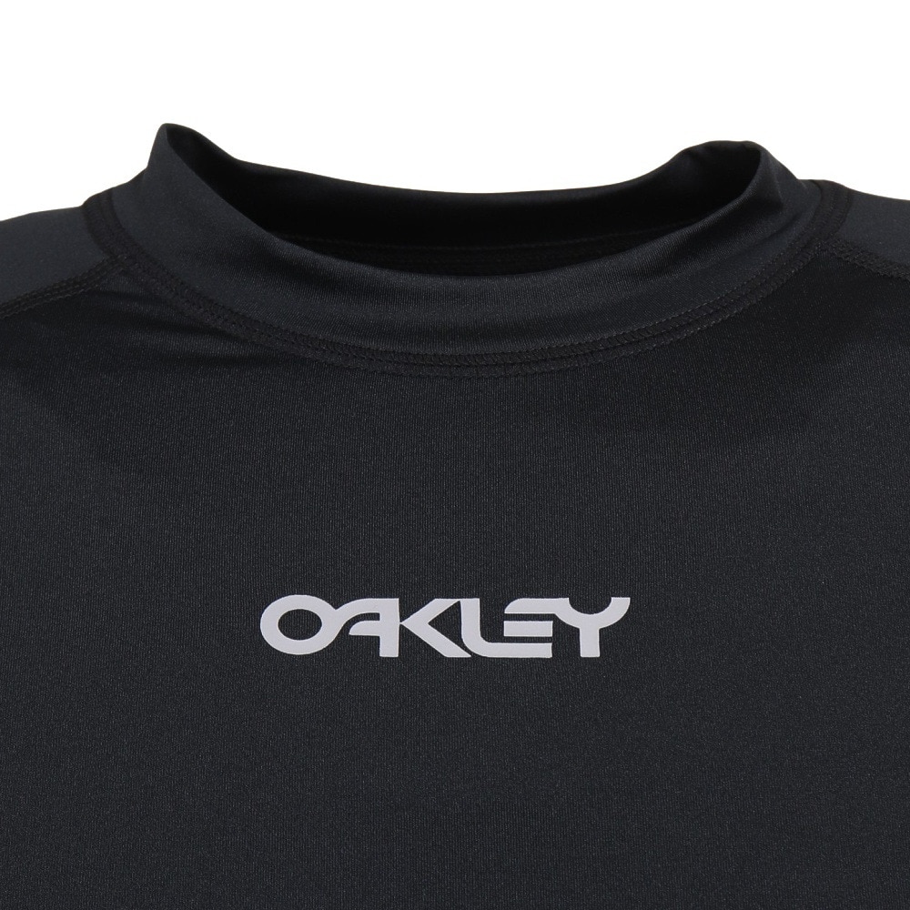 オークリー（OAKLEY）（メンズ）UPF50+ 吸汗速乾 4Way ストレッチ ラッシュガード 長袖 プレッシャー 23.0 FOA405175-02E ブラック
