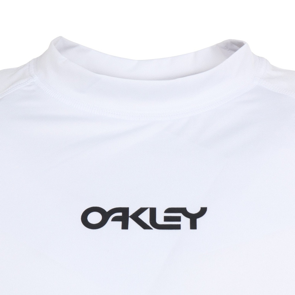 オークリー（OAKLEY）（メンズ）ラッシュガード 長袖 プレッシャー 23.0 FOA405175-100 ホワイト