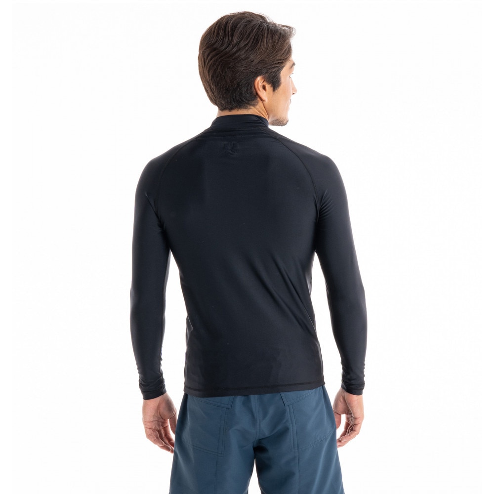 クイックシルバー（Quiksilver）（メンズ）ラッシュガード 長袖 UVカット UPF50+ 水陸両用 NEW TOURS LS 23SP  QLY231023 BLK マリン、ウィンタースポーツ用品はヴィクトリア