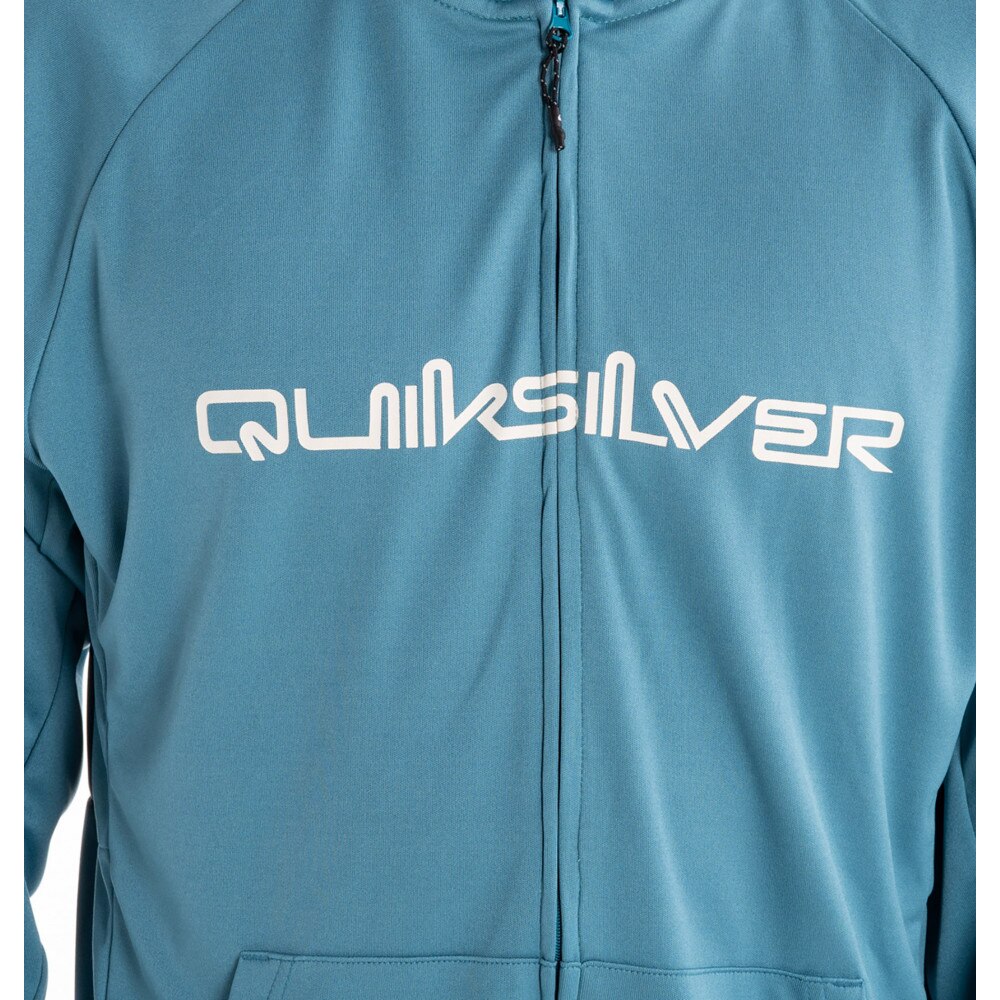 クイックシルバー（Quiksilver）（メンズ）ラッシュガード 長袖 パーカー フルジップ UVカット UPF50+ FRONT OMNI ZIP  HOODIE 23SP QLY231035 BLU マリン、ウィンタースポーツ用品はヴィクトリア