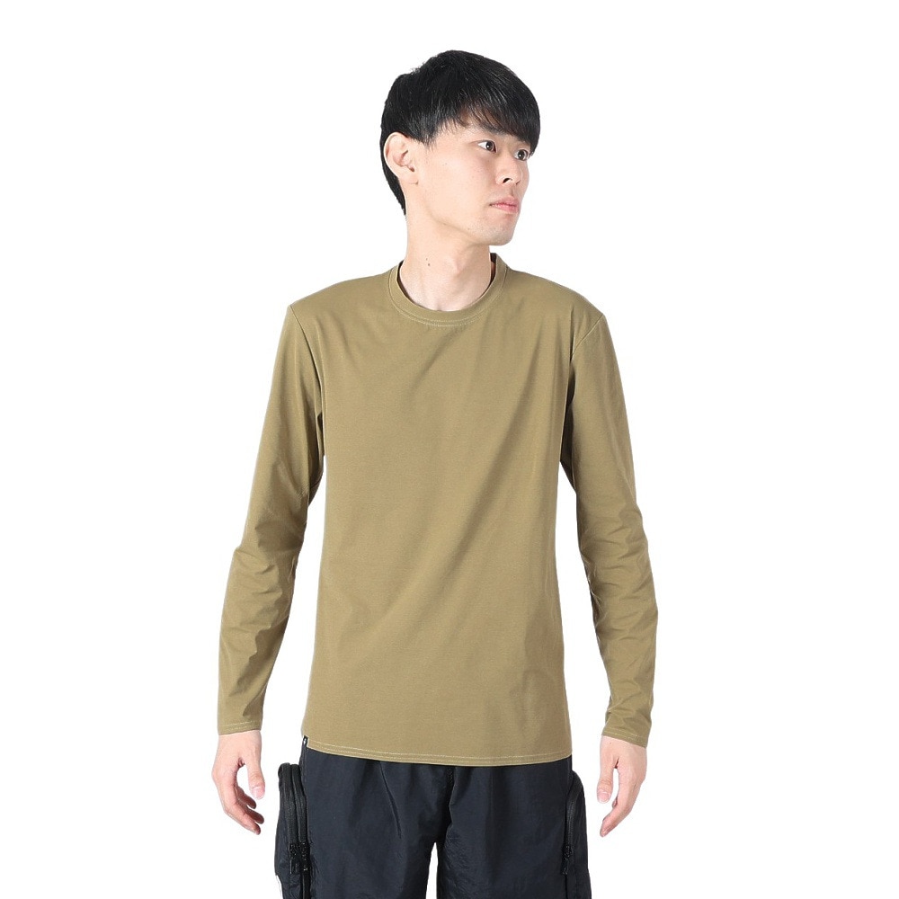 フットマーク（FOOTMARK）（メンズ） ラッシュガード 長袖 プルオーバーTシャツ 速乾 防虫 FOOTMARK NATURAL 3100102-244