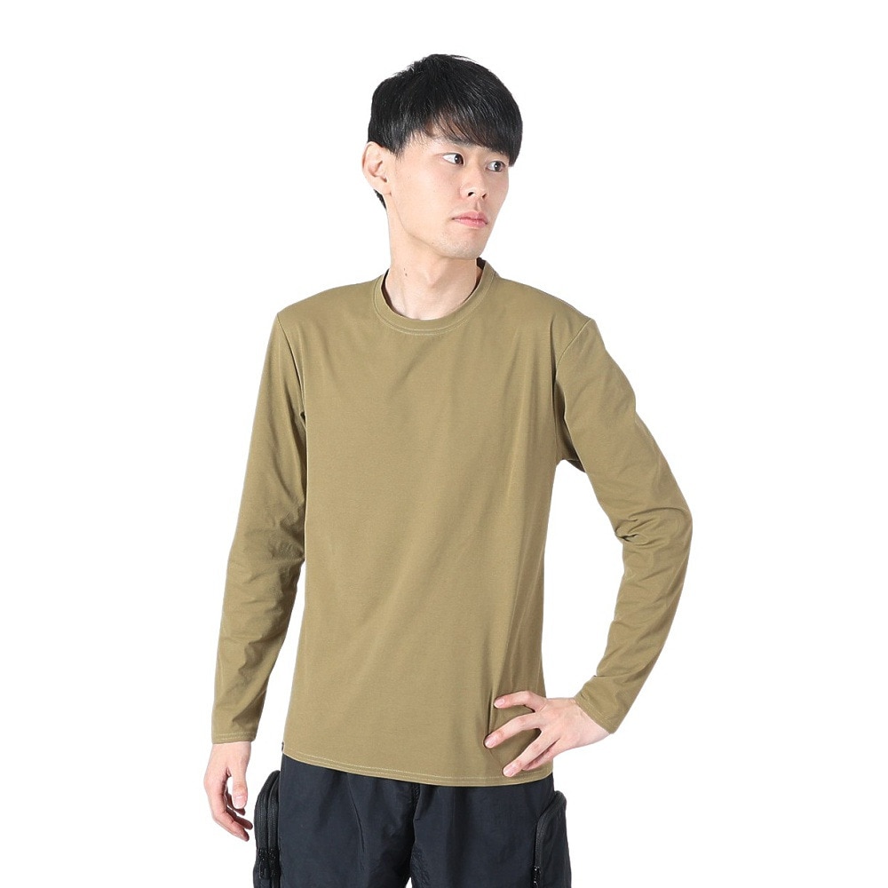 フットマーク（FOOTMARK）（メンズ） ラッシュガード 長袖 プルオーバーTシャツ 速乾 防虫 FOOTMARK NATURAL 3100102-244