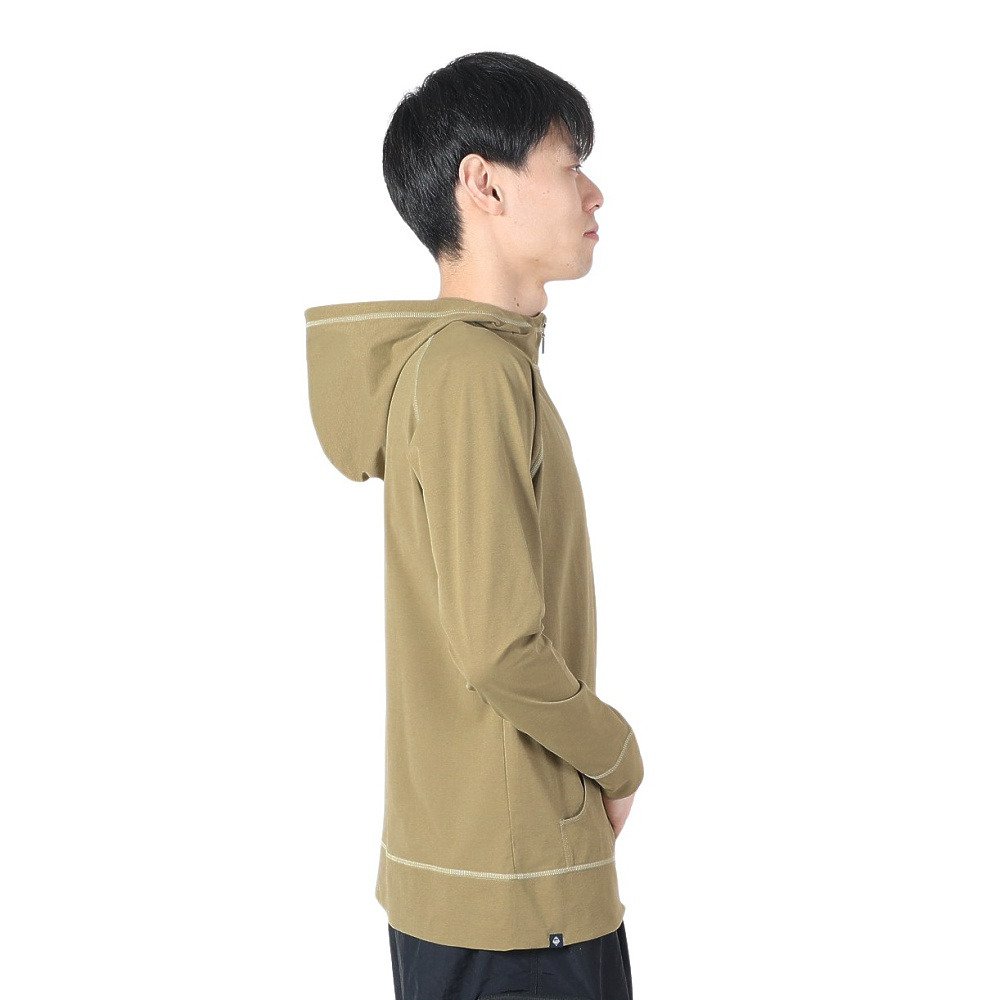 フットマーク（FOOTMARK）（メンズ）ラッシュガード 長袖 パーカー フルジップ UVカット 防虫&吸水速乾 NATURAL 3100103-244