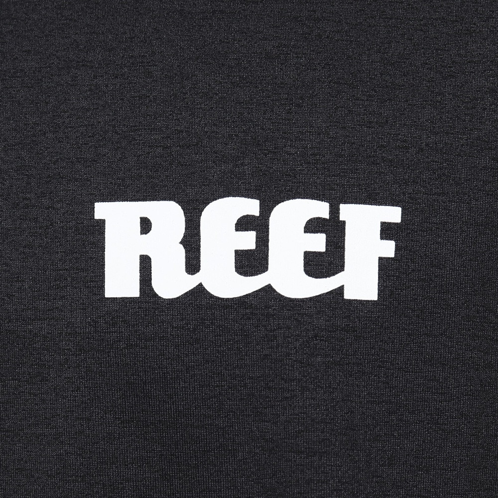 リーフ（REEF）（メンズ）ラッシュガード ロゴ ラッシュ ロングスリーブ Tシャツ RFTEM2320 BLK Lサイズ 長袖