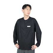 (メンズ)ラッシュガード ロゴ ラッシュ ロングスリーブ Tシャツ RFTEM2320 BLK 長袖