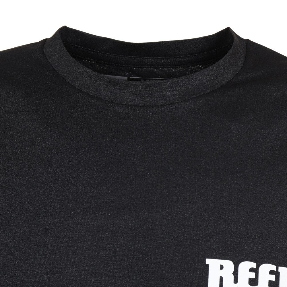リーフ（REEF）（メンズ）ラッシュガード ロゴ ラッシュ ロングスリーブ Tシャツ RFTEM2320 BLK Mサイズ 長袖