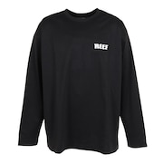 リーフ（REEF）（メンズ）ラッシュガード ロゴ ラッシュ ロングスリーブ Tシャツ RFTEM2320 BLK LLサイズ 長袖