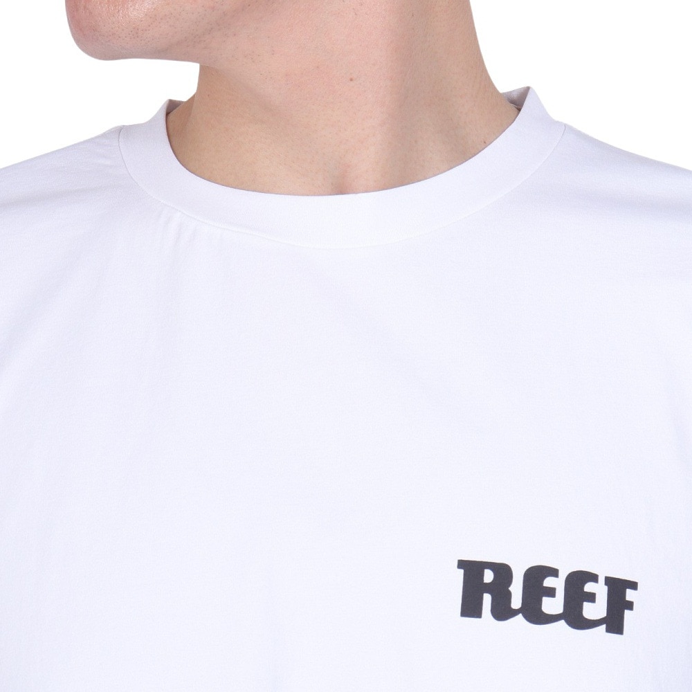 リーフ（REEF）（メンズ）ロゴ 長袖ラッシュガード RFTEM2320 WHT Lサイズ