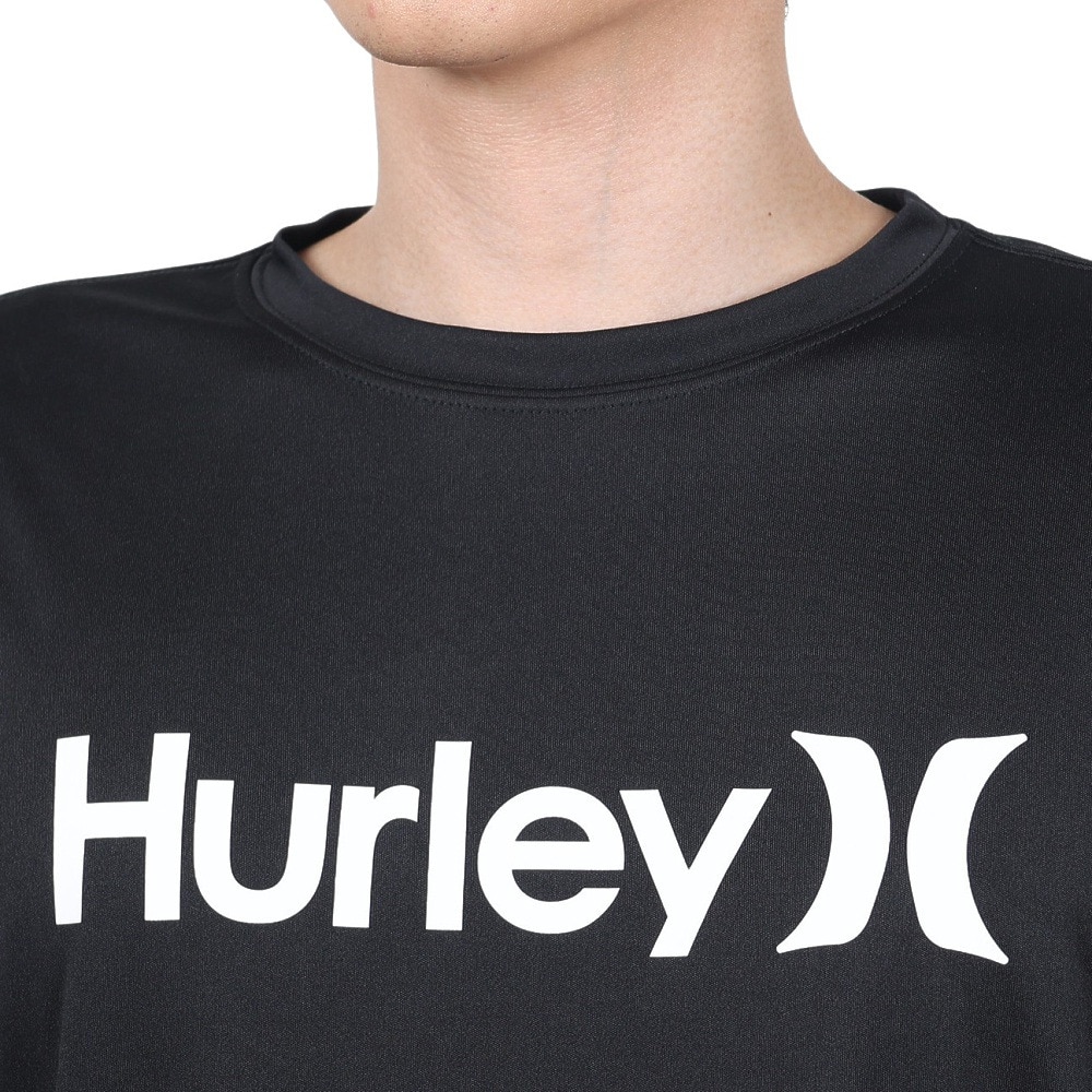 ハーレー（HURLEY）（メンズ）UPF50+ 軽量 速乾 ストレッチ ラッシュガード 長袖 RASH ONE AND ONLY MRG2310033-BLK