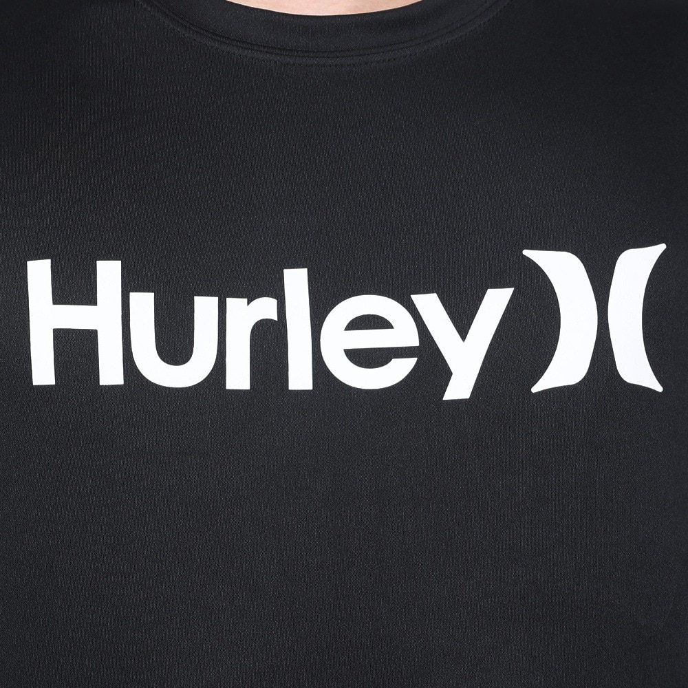 ハーレー（HURLEY）（メンズ）UPF50+ 軽量 速乾 ストレッチ ラッシュガード 長袖 RASH ONE AND ONLY MRG2310033-BLK