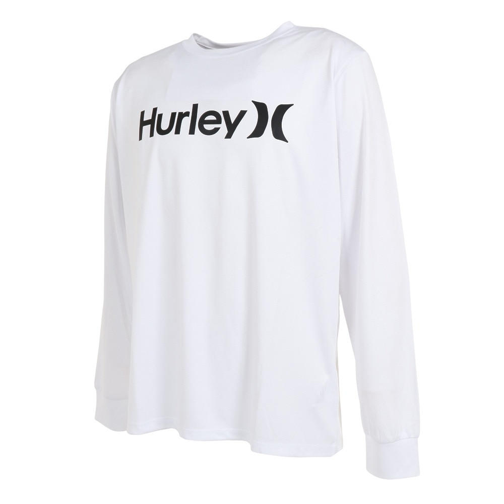 ハーレー（HURLEY）（メンズ）ラッシュガード 長袖 UVカット UPF50+ 紫外線対策 RASH ONE AND ONLY MRG2310033-WHT