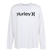 ハーレー（HURLEY）（メンズ）ラッシュガード 長袖 UVカット UPF50+ 紫外線対策 RASH ONE AND ONLY MRG2310033-WHT