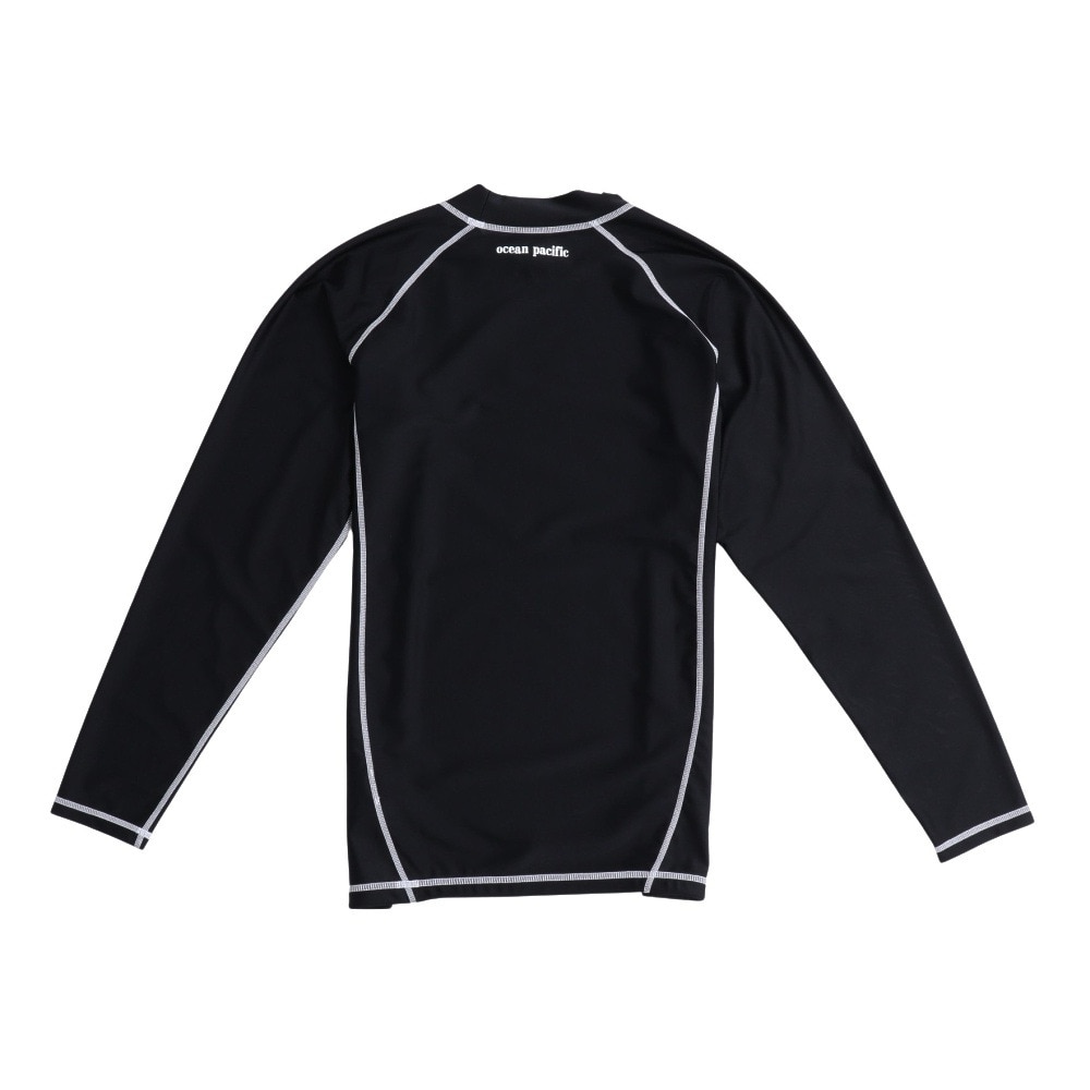 オーシャンパシフィック（Ocean Pacific）（メンズ）ラッシュガード 長袖 ロゴ UVカット 大きいサイズ 5134802BLK