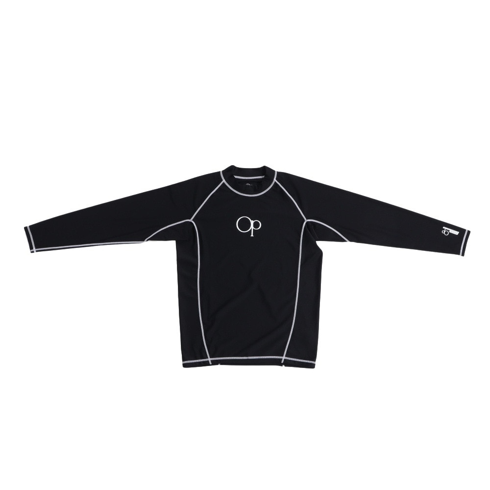 オーシャンパシフィック（Ocean Pacific）（メンズ）ラッシュガード 長袖 ロゴ UVカット 大きいサイズ 5134802BLK