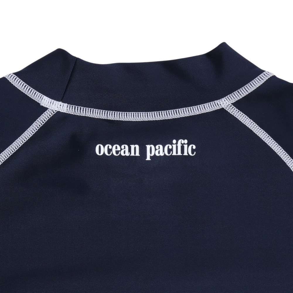 オーシャンパシフィック（Ocean Pacific）（メンズ）ラッシュガード 長袖 ロゴ UVカット 大きいサイズ 5134802NVY