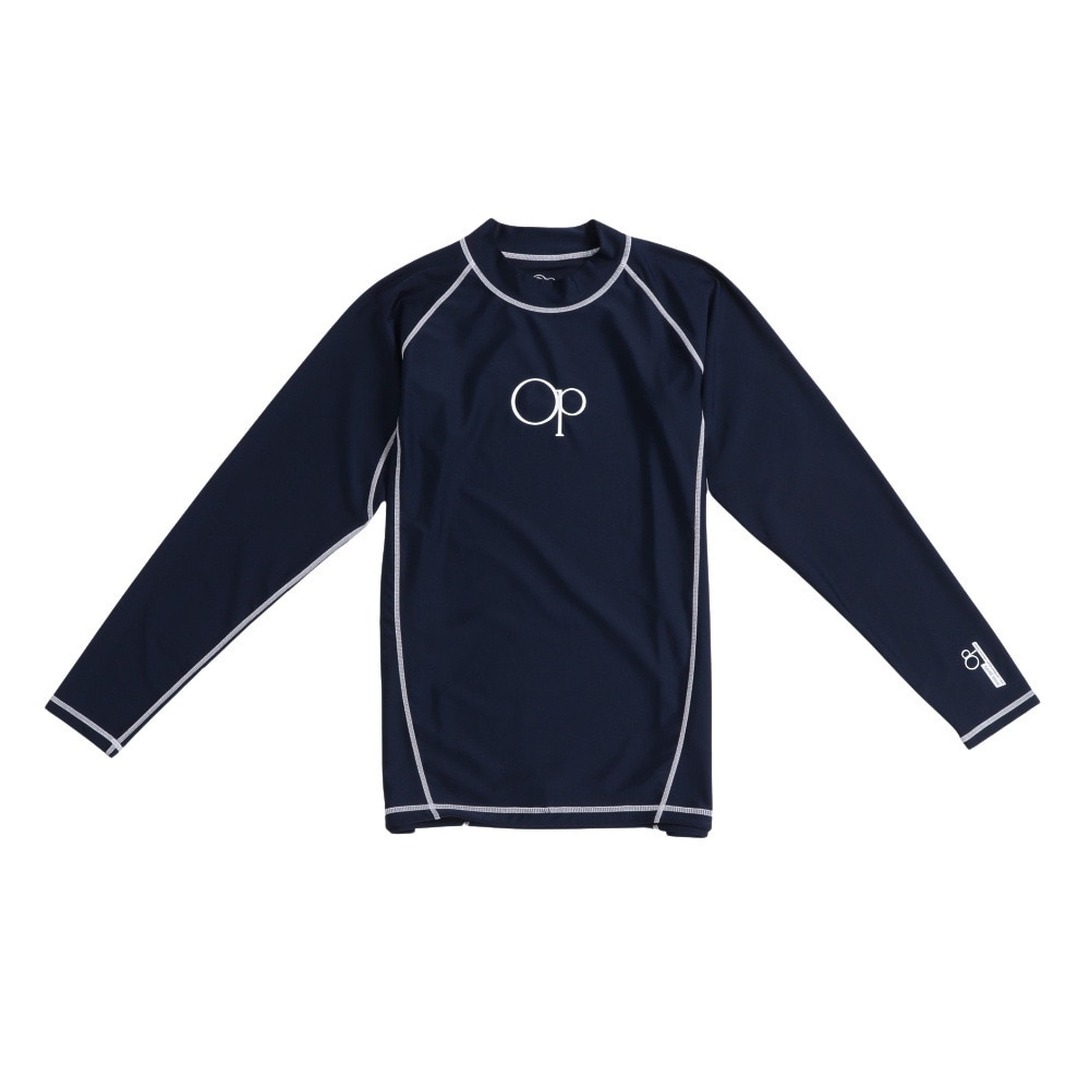 オーシャンパシフィック（Ocean Pacific）（メンズ）ラッシュガード 長袖 ロゴ UVカット 大きいサイズ 5134802NVY
