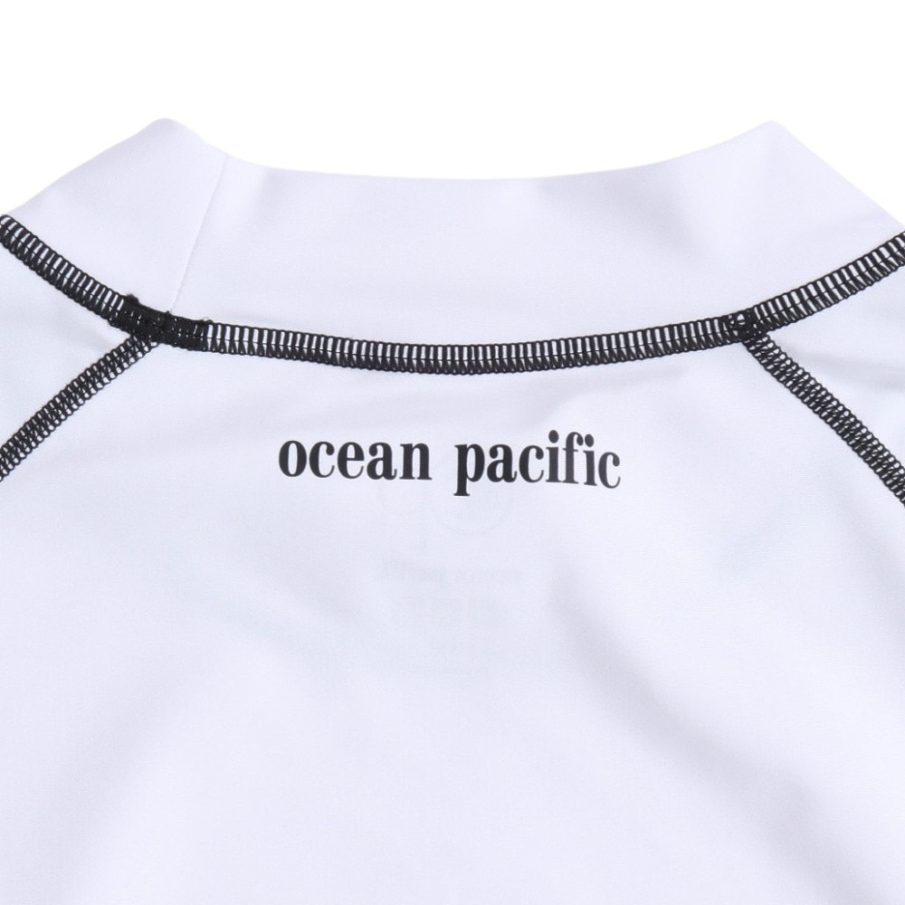 オーシャンパシフィック（Ocean Pacific）（メンズ）ラッシュガード 長袖 ロゴ UVカット 大きいサイズ 5134802WHT
