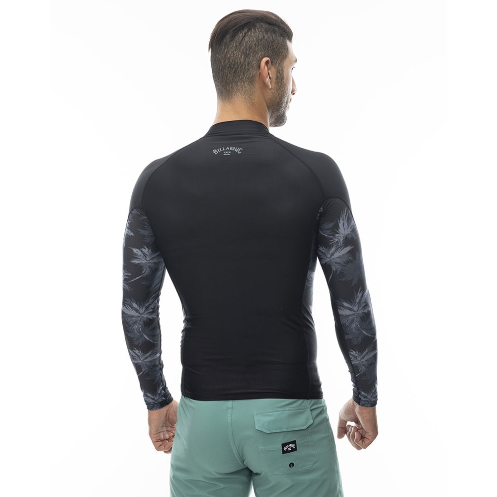 ビラボン（BILLABONG）（メンズ）ラッシュガード 長袖 ハイネック BE011851 BK2