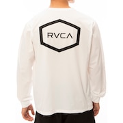 ルーカ（RVCA）（メンズ）ラッシュガード 長袖 HEX SURF LS BE041801 WHT