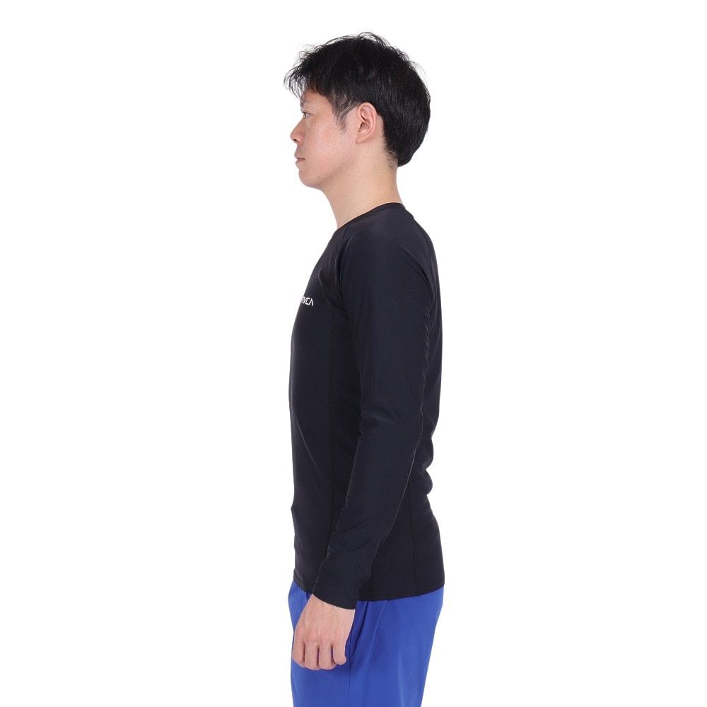 ルーカ（RVCA）（メンズ）ラッシュガード 長袖 ラッシュ BE041862 BLK