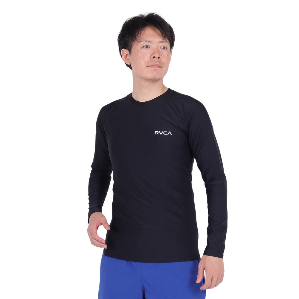 ルーカ（RVCA）（メンズ）ラッシュガード 長袖 ラッシュ BE041862 BLK