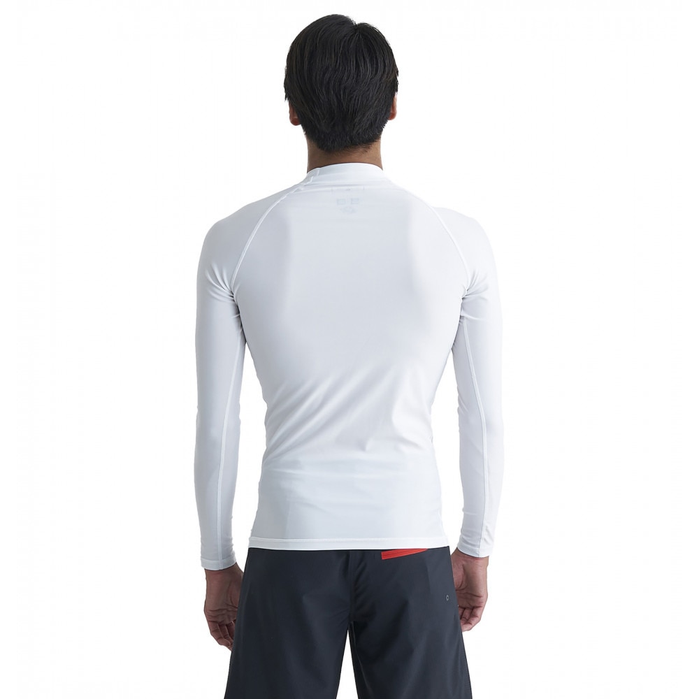 クイックシルバー（Quiksilver）（メンズ）ラッシュガード 長袖 UVカット 速乾 ALL TIME LR 24SP QLY241021 WHT