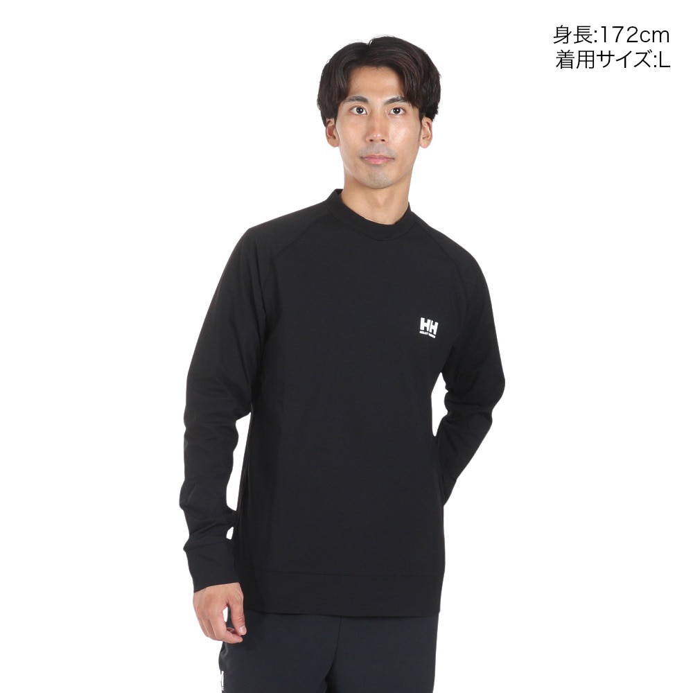 ヘリーハンセン（HELLY HANSEN）（メンズ、レディース）長袖ラッシュガード HH82407 K