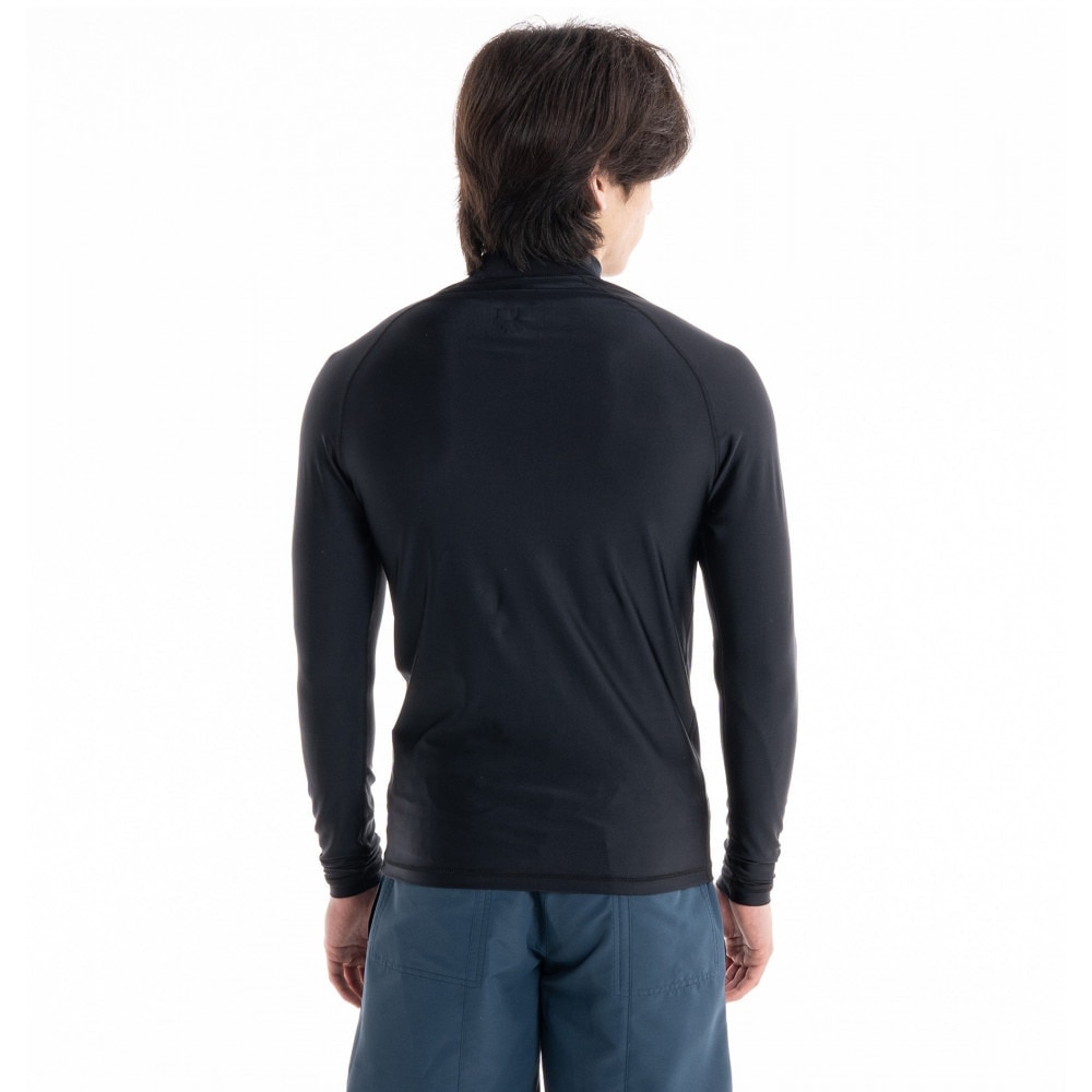 クイックシルバー（Quiksilver）（メンズ）ラッシュガード 長袖 UVカット UPF50+ 水陸両用 ALL TIME LR QLY231021 BLK1 ブラック