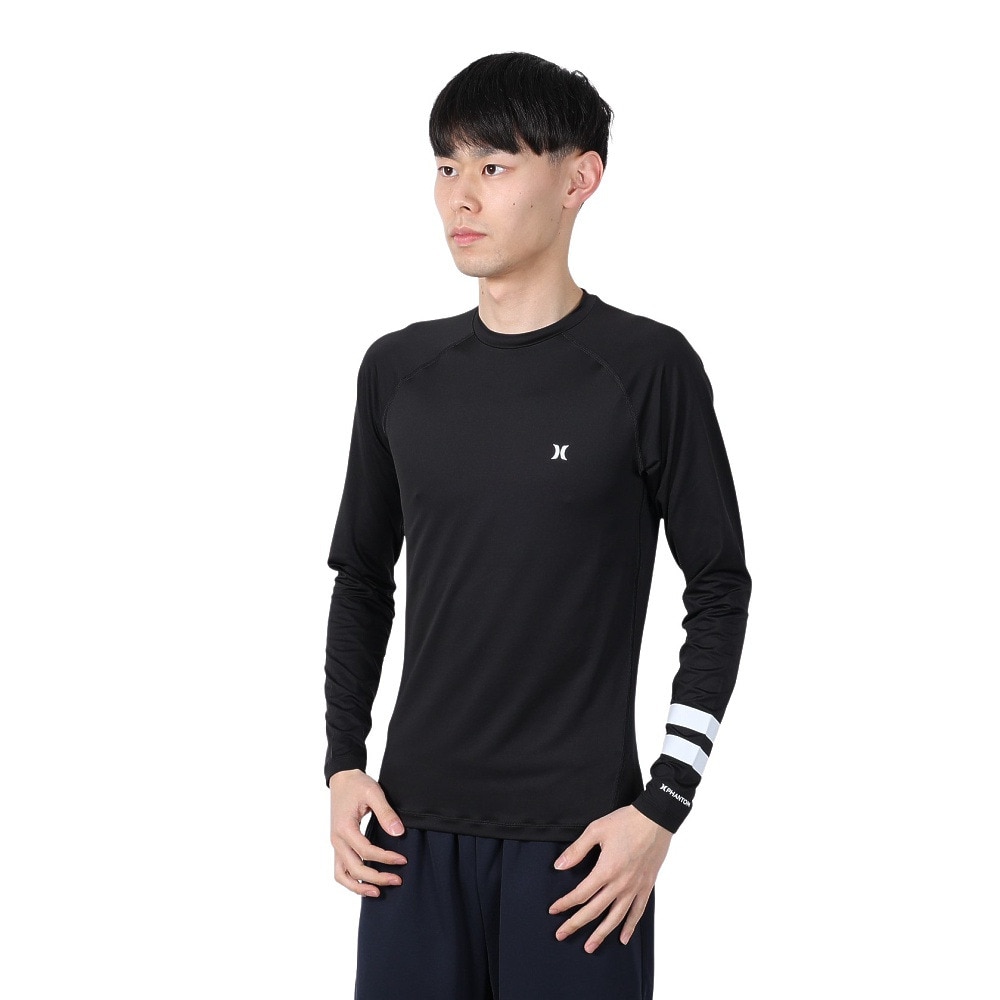 ハーレー（HURLEY）（メンズ）PHNTM RASH BP COMP 長袖ラッシュガード 24 MRG2310039-BLK