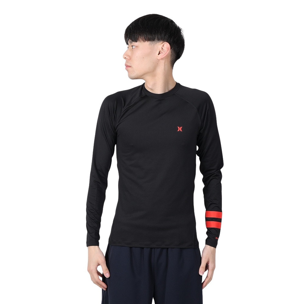 ハーレー（HURLEY）（メンズ）ラッシュガード PHNTM RASH BP COMP 長袖シャツ 24 MRG2310039-BLK2