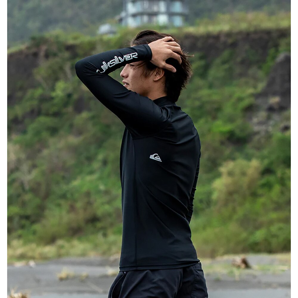 クイックシルバー（Quiksilver）（メンズ）ラッシュガード 長袖 ALL TIME LR ラッシュガード 25SPQLY251001BLK1