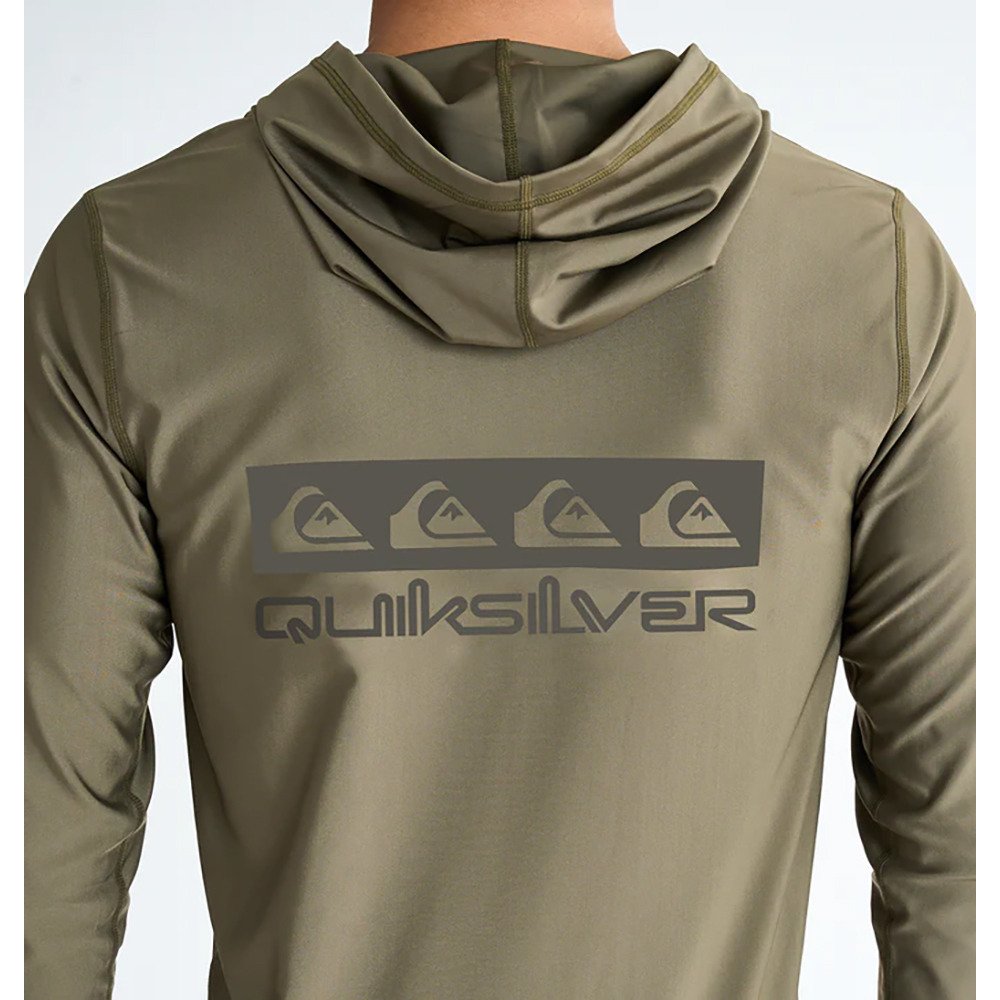 クイックシルバー（Quiksilver）（メンズ）ラッシュガード 長袖 OMNI BOX HOODIE ラッシュガード 25SPQLY251006OLV