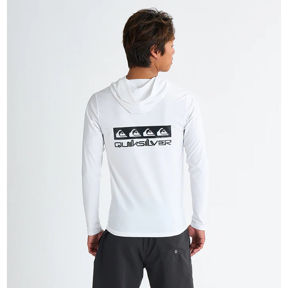 クイックシルバー（Quiksilver）（メンズ）ラッシュガード 長袖 OMNI BOX HOODIE ラッシュガード 25SPQLY251006WHT