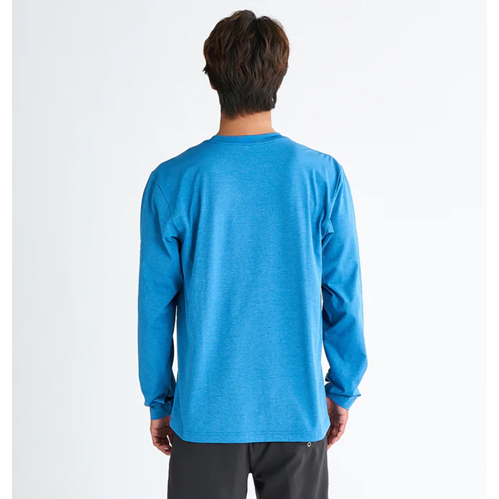 クイックシルバー（Quiksilver）（メンズ）ラッシュガード 長袖 BIG CLICKER ロングスリーブ サーフTシャツ ラッシュガード 25SPQLY251010BLU