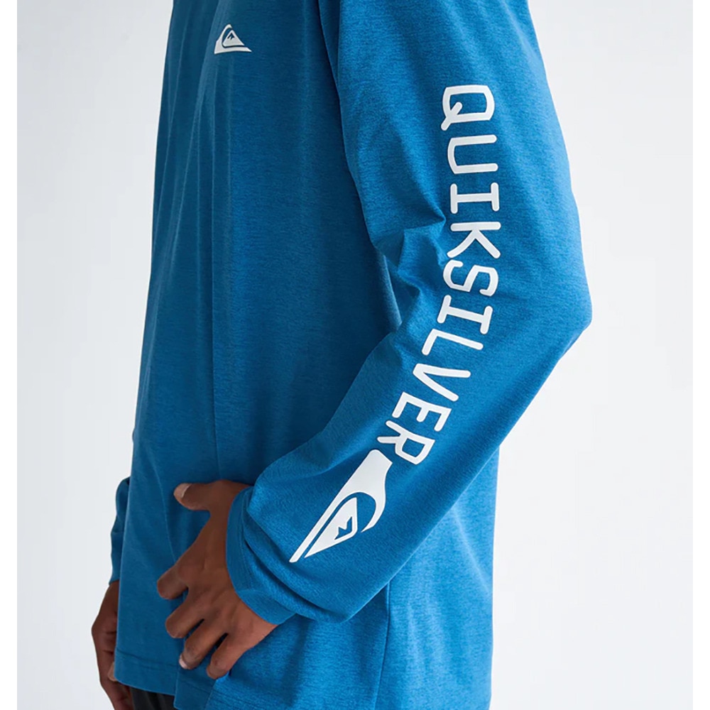 クイックシルバー（Quiksilver）（メンズ）ラッシュガード 長袖 BIG CLICKER ロングスリーブ サーフTシャツ ラッシュガード 25SPQLY251010BLU