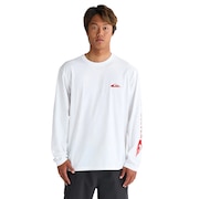 (メンズ)ラッシュガード 長袖 BIG CLICKER ロングスリーブ サーフTシャツ ラッシュガード 25SPQLY251010WHT