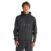(メンズ)ラッシュガード 長袖 BUBBLE HALF ZIP ハーフジップ フーディ パーカー ラッシュガード 25SPQLY251031BLK