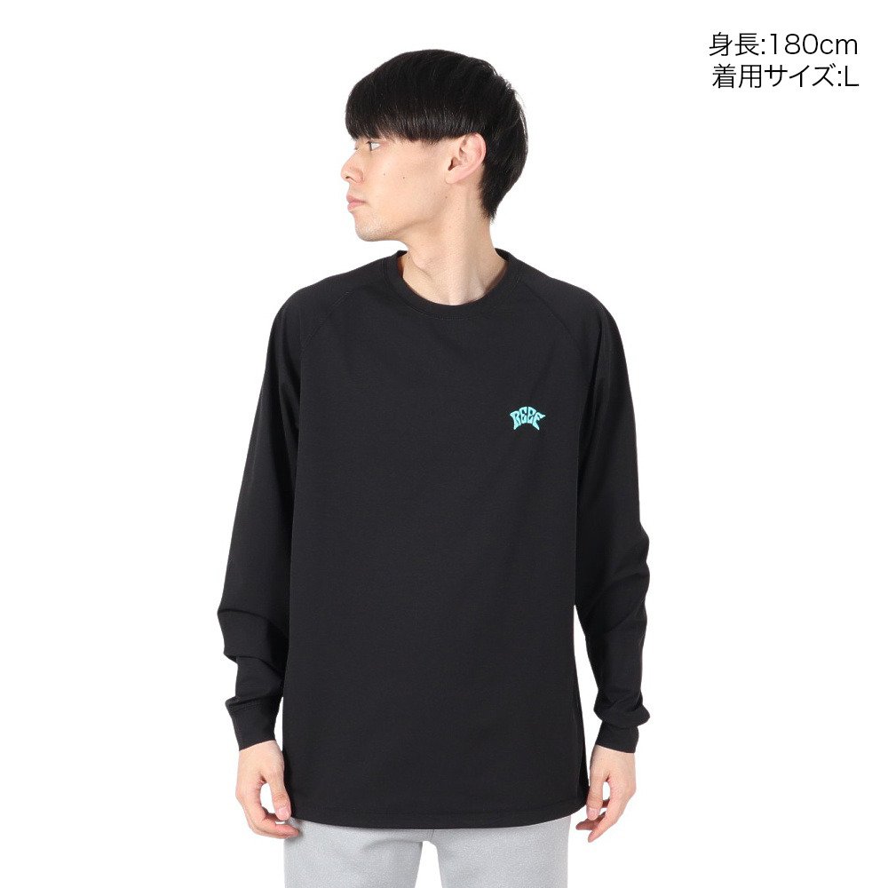 リーフ（REEF）（メンズ）ラッシュガード 長袖 ブラック Tシャツ RFTEM2520-BK/AQ
