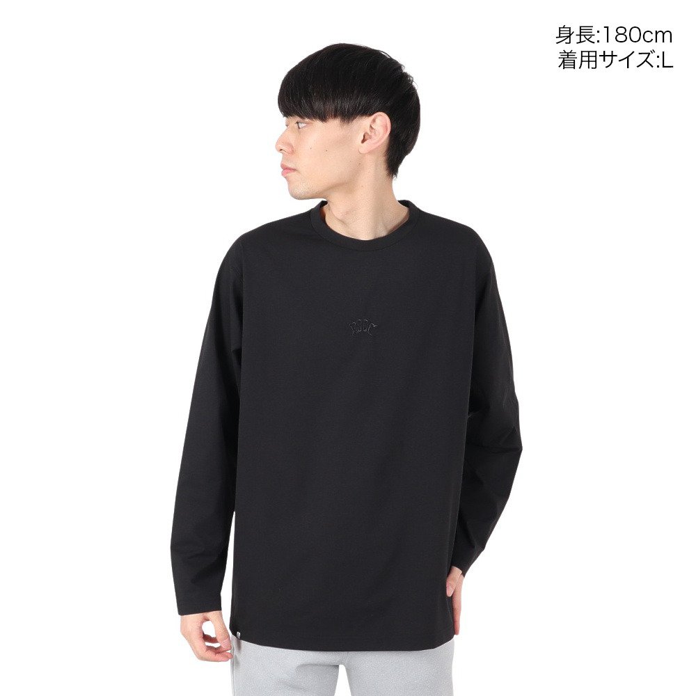 リーフ（REEF）（メンズ）ラッシュガード 長袖 ロゴ Tシャツ RFTEM2524-BLK