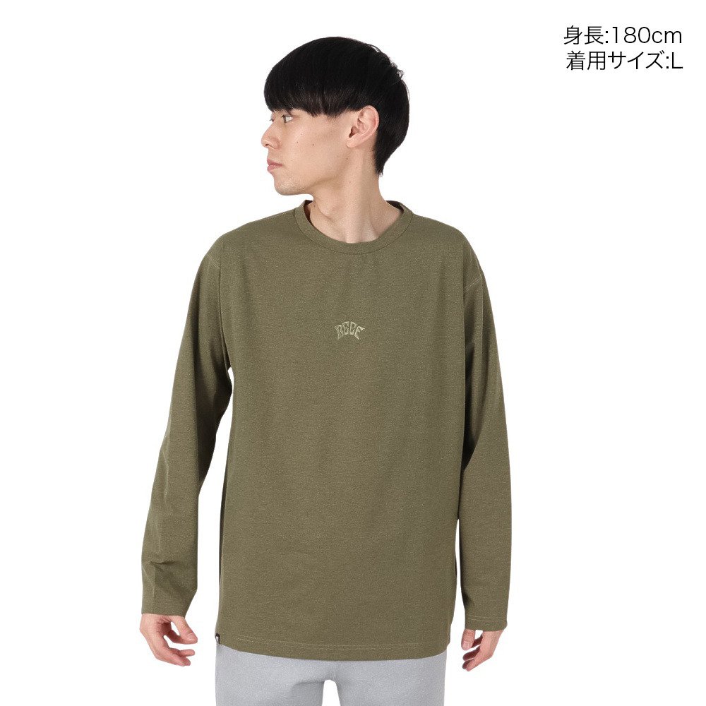 リーフ（REEF）（メンズ）ラッシュガード 長袖 ロゴ Tシャツ RFTEM2524-OLV