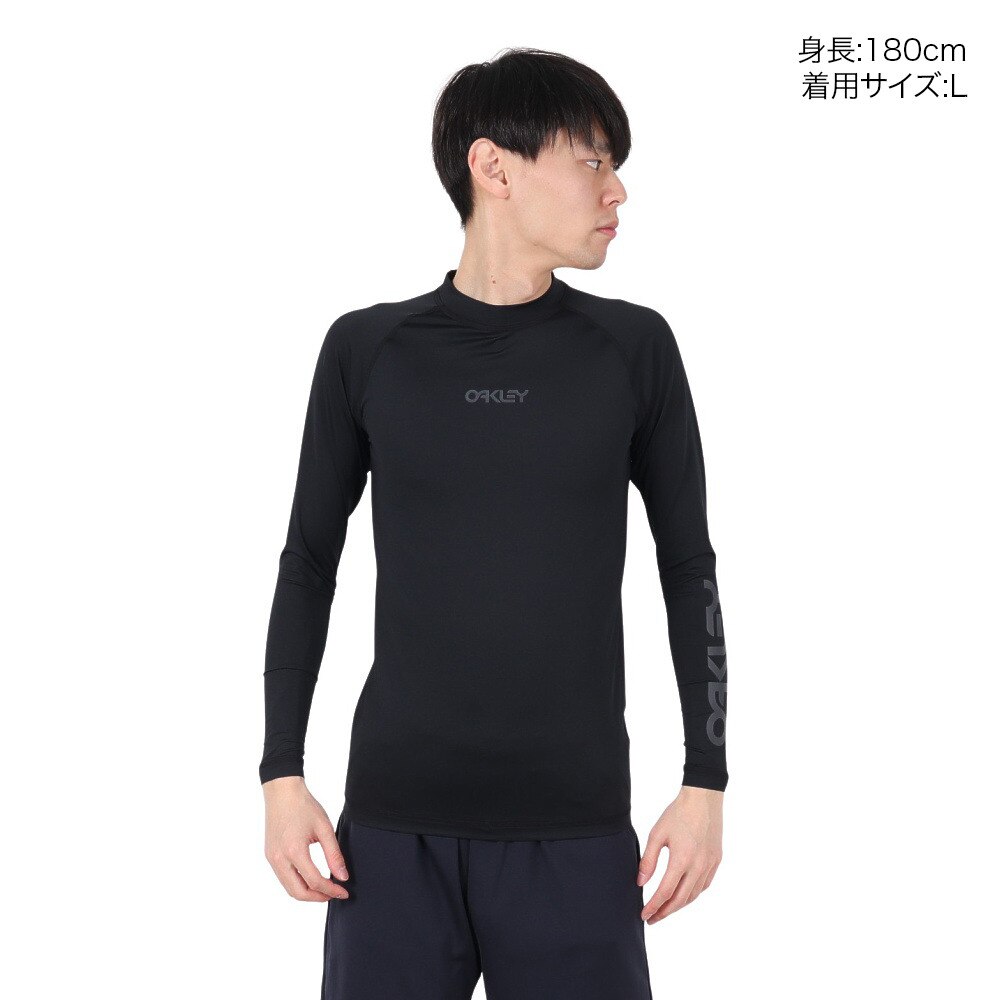 オークリー（OAKLEY）（メンズ）ラッシュガード 長袖 PRESSURE 25.0 FOA407763-02E