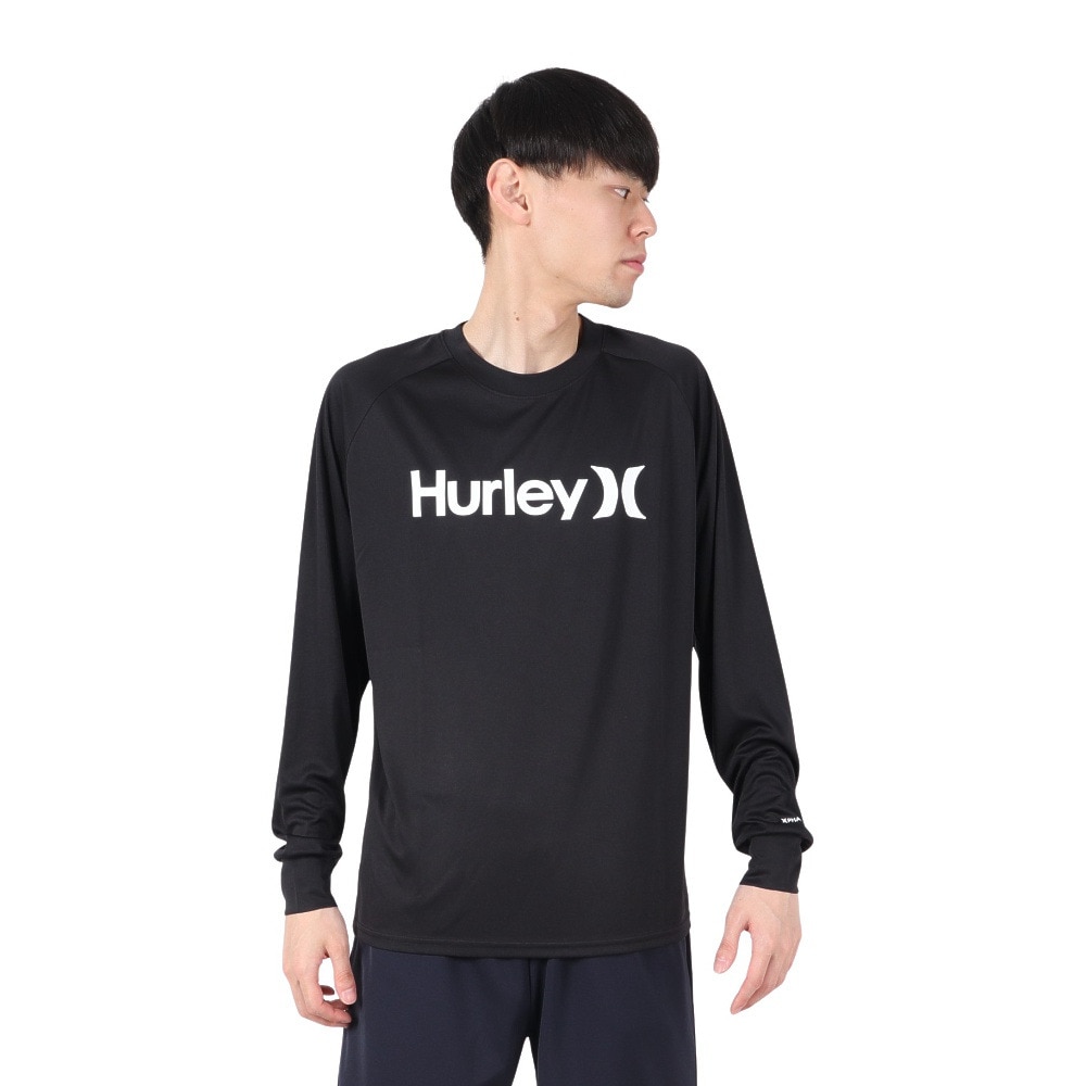 ハーレー（HURLEY）（メンズ）ファントム ラッシュガード ワンアンドオンリー 長袖 Tシャツ MSRG251008-BLK