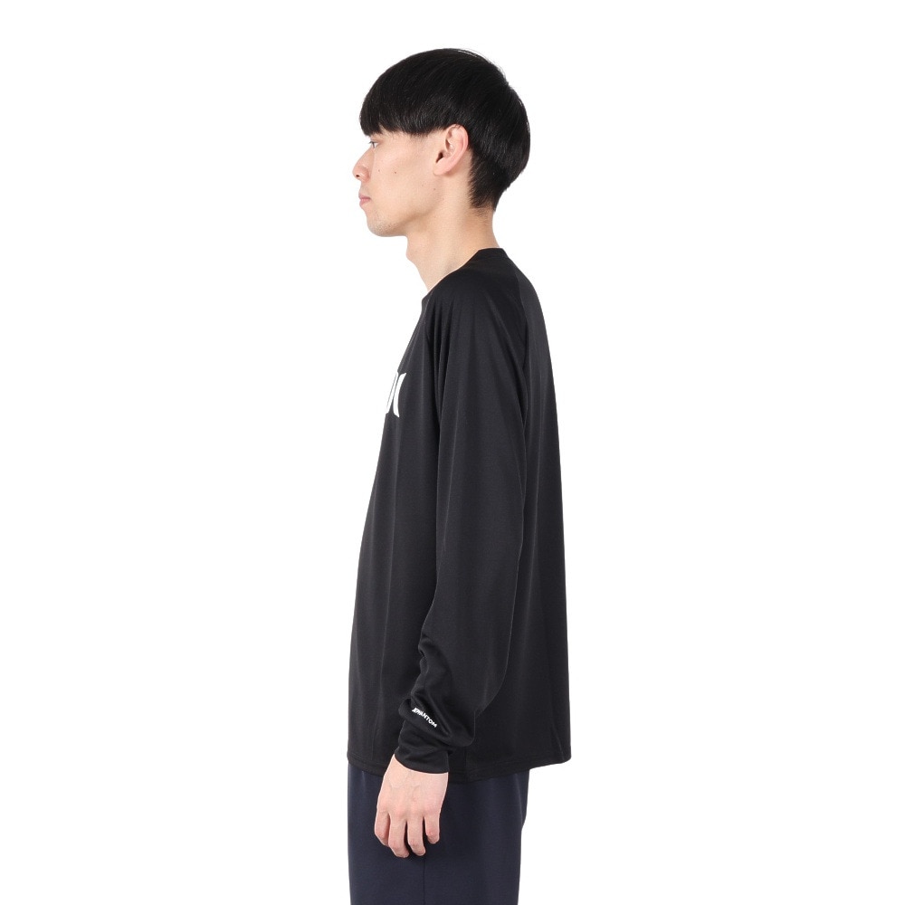 ハーレー（HURLEY）（メンズ）ファントム ラッシュガード ワンアンドオンリー 長袖 Tシャツ MSRG251008-BLK