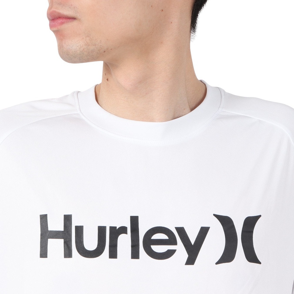 ハーレー（HURLEY）（メンズ）ファントム ラッシュガード ワンアンドオンリー 長袖 Tシャツ MSRG251008-WHT
