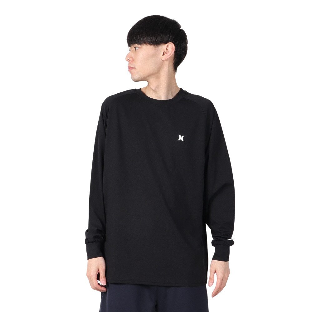 ハーレー（HURLEY）（メンズ）ファントム ボーン フロム ウォーター オーバーサイズ 長袖 Tシャツ MULS251026-BLK