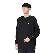 (メンズ)ファントム ボーン フロム ウォーター オーバーサイズ 長袖 Tシャツ MULS251026-BLK