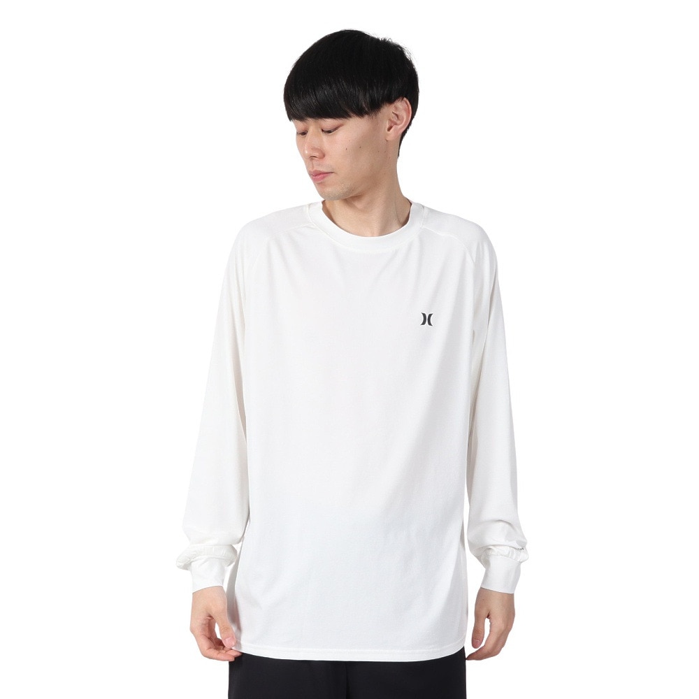 ハーレー（HURLEY）（メンズ）ファントム ボーン フロム ウォーター オーバーサイズ 長袖 Tシャツ MULS251026-WHT