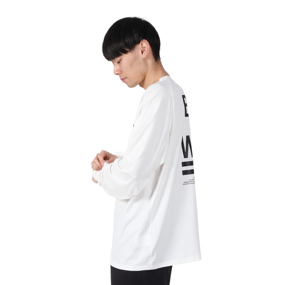 ハーレー（HURLEY）（メンズ）ファントム ボーン フロム ウォーター オーバーサイズ 長袖 Tシャツ MULS251026-WHT