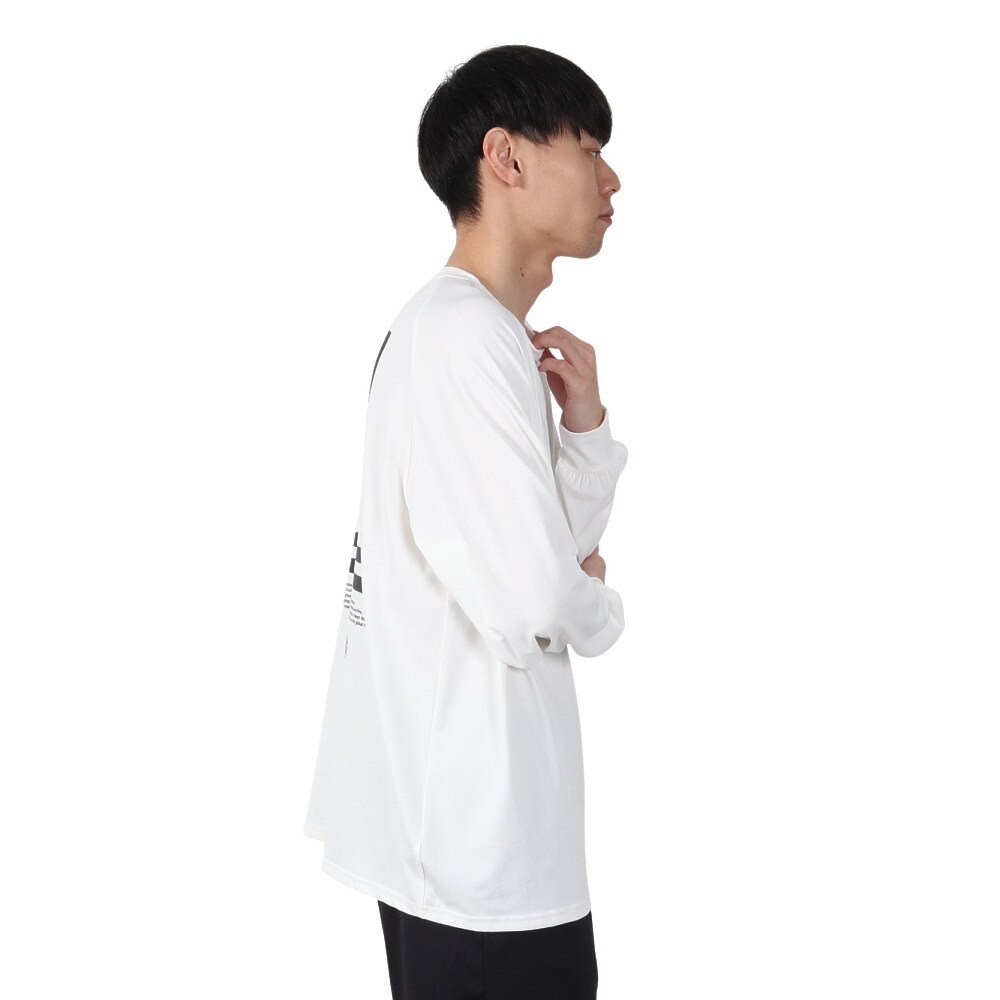 ハーレー（HURLEY）（メンズ）ファントム ボーン フロム ウォーター オーバーサイズ 長袖 Tシャツ MULS251026-WHT